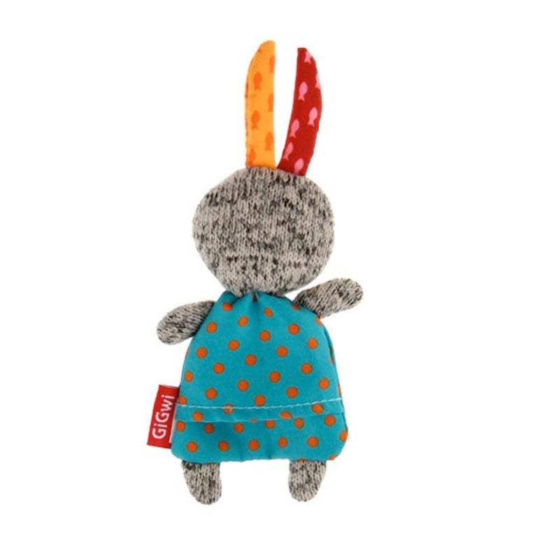 GiGwi Refillable Catnip (Rabbit) with 3 catnip teabags in ziplock bag