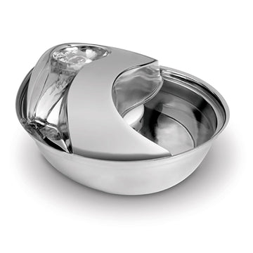 Pet Pioneer Raindrop Durable Pet Fountain 60oz (Stainless Steel)