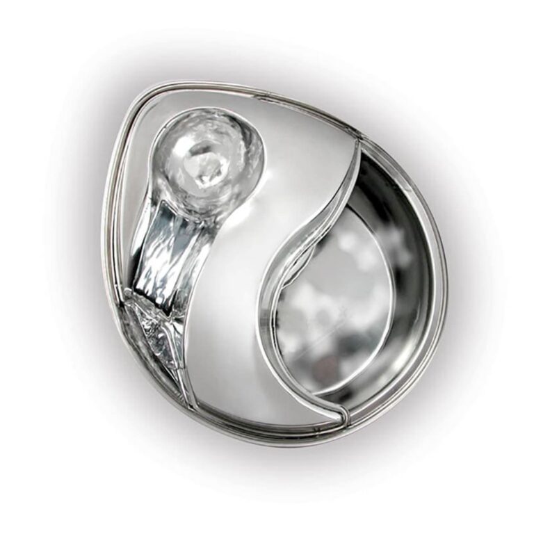Pet Pioneer Raindrop Durable Pet Fountain 60oz (Stainless Steel)