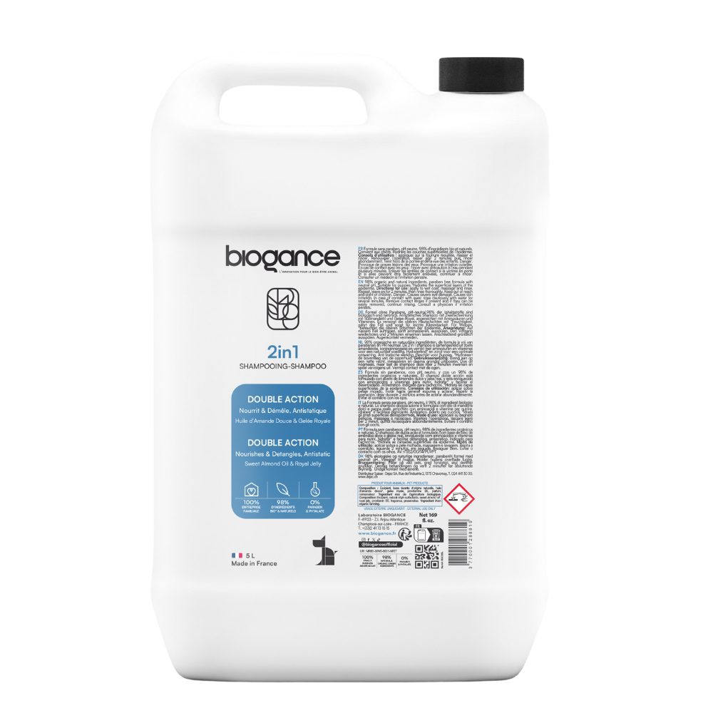 Biogance 2 In 1 Organic Shampoo - 5L