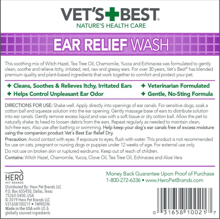 Vet’s Best Ear Relief Wash (16oz)