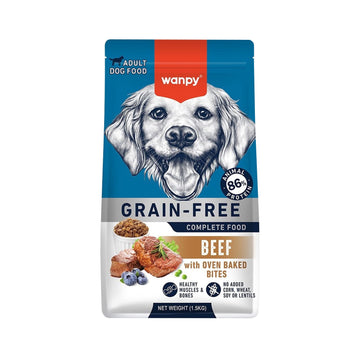 Wanpy Grain Free Complete Food for Adult Dog – Beef Recipe 1.5 kg