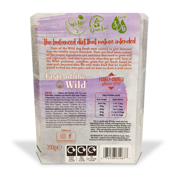 Taste of the Wild: Wet Food SALMON Fruit & Veg Tray