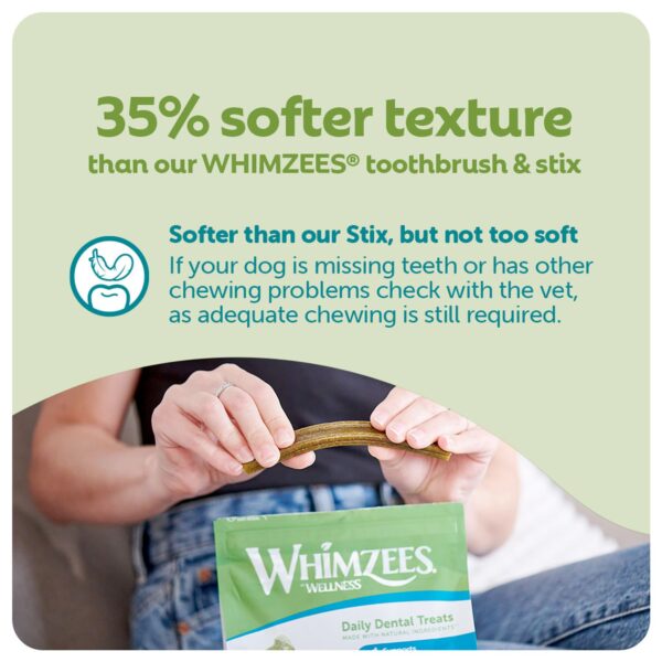 Whimzees Soft Daily Dental Dog Treats Value Bag – Small (28 pcs)
