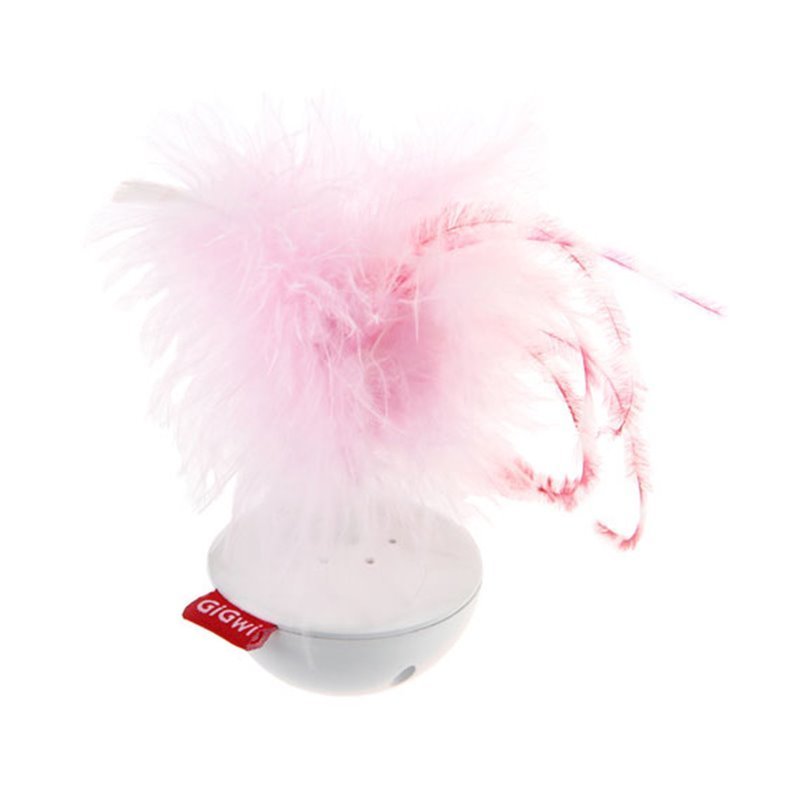 GiGwi Wobble Feather Pet Droid with Natural Feather Caps & Sound Module
