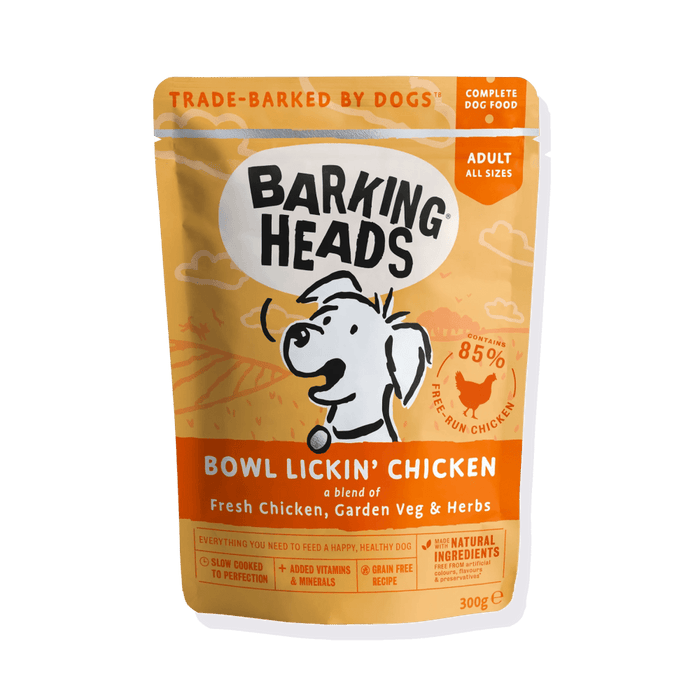 Barking Heads Bowl Lickin' Chicken Adult Wet Dog Food 300g