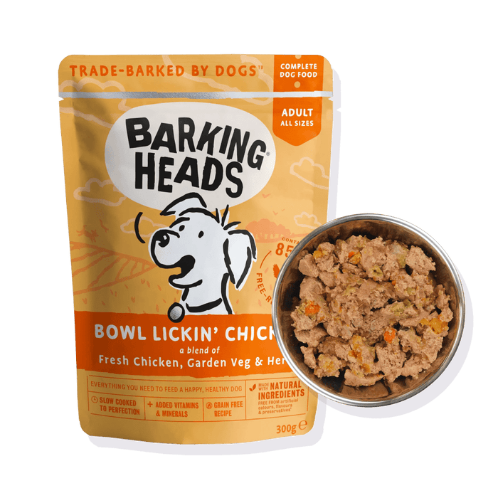 Barking Heads Bowl Lickin' Chicken Adult Wet Dog Food 300g