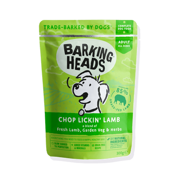 Barking Heads Chop Lickin' Lamb Adult Wet Dog Food 300g