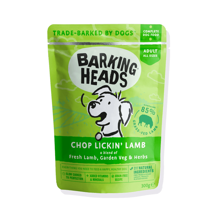 Barking Heads Chop Lickin' Lamb Adult Wet Dog Food 300g