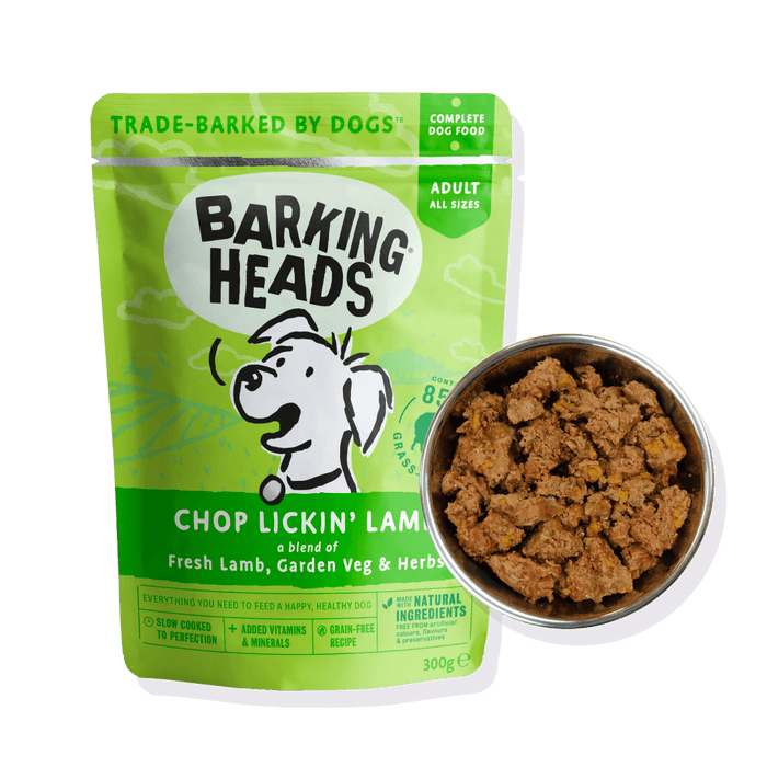 Barking Heads Chop Lickin' Lamb Adult Wet Dog Food 300g