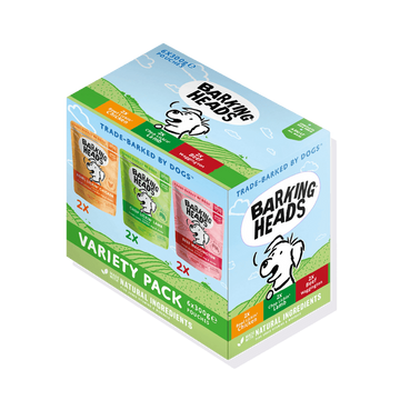 Barking Heads Variety Pack Adult Wet Dog Food 6 x 300g Pouch