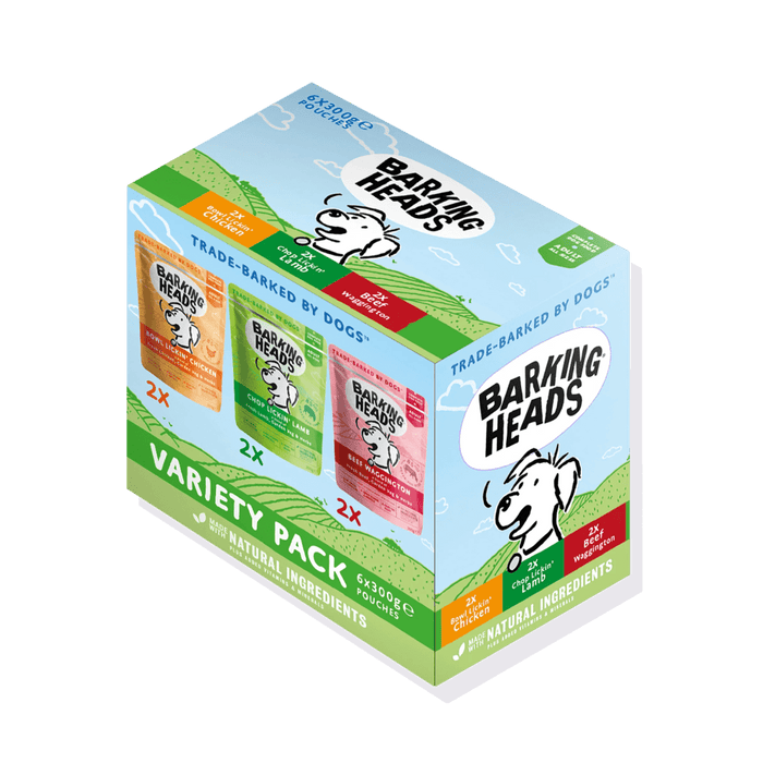 Barking Heads Variety Pack Adult Wet Dog Food 6 x 300g Pouch