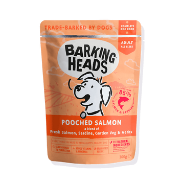Barking Heads Pooched Salmon Adult Wet Dog Food 300g