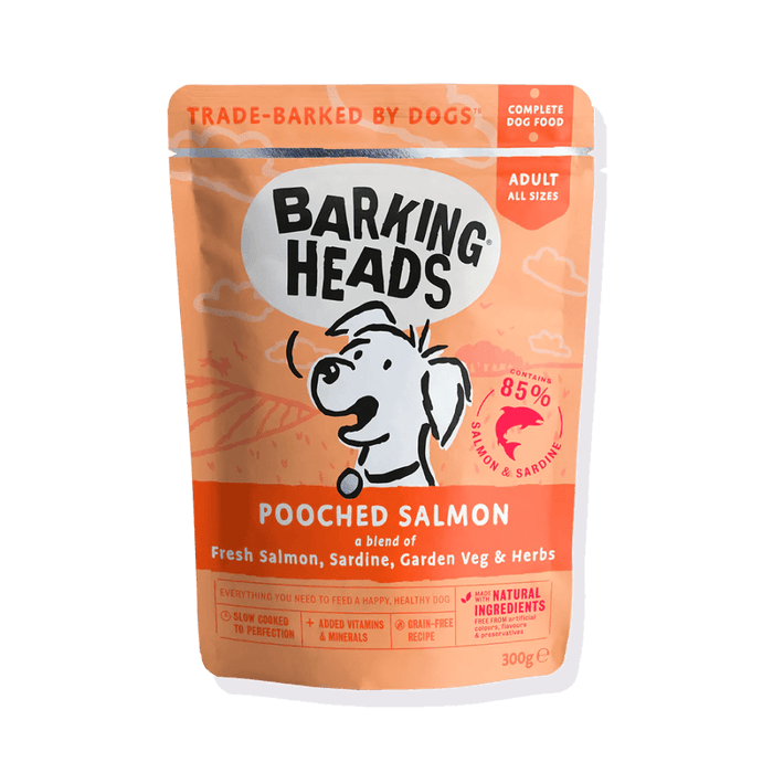Barking Heads Pooched Salmon Adult Wet Dog Food 300g