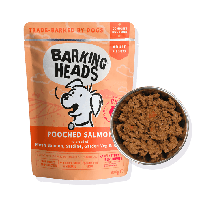 Barking Heads Pooched Salmon Adult Wet Dog Food 300g
