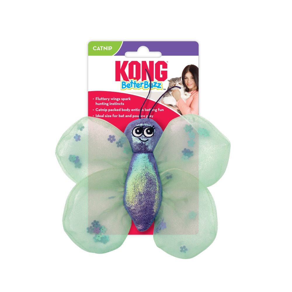 Kong Better Buzz Butterfly Cat Toy