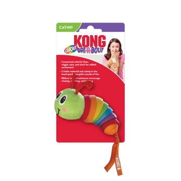 Kong Bat-A-Bout Clacks Caterpillar Cat Toy