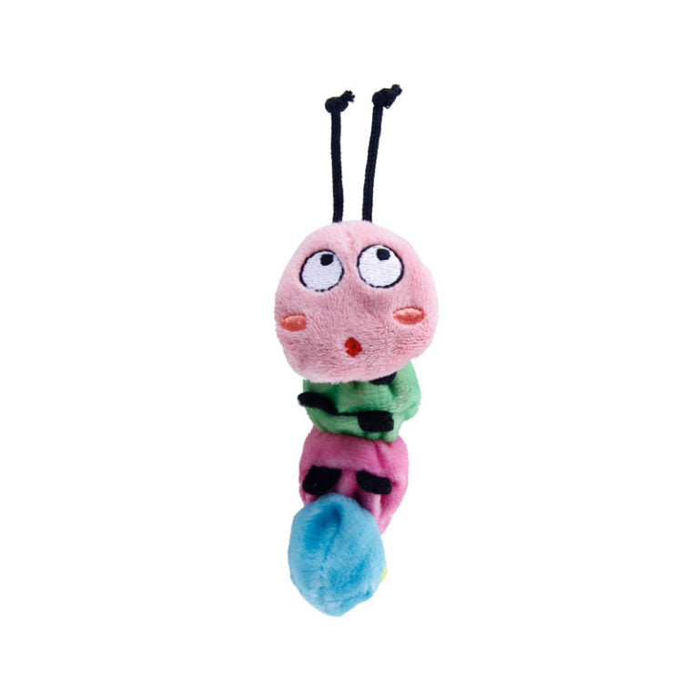 GiGwi Thirsty Catnip Caterpillar filled with 100% Organic catnip inside