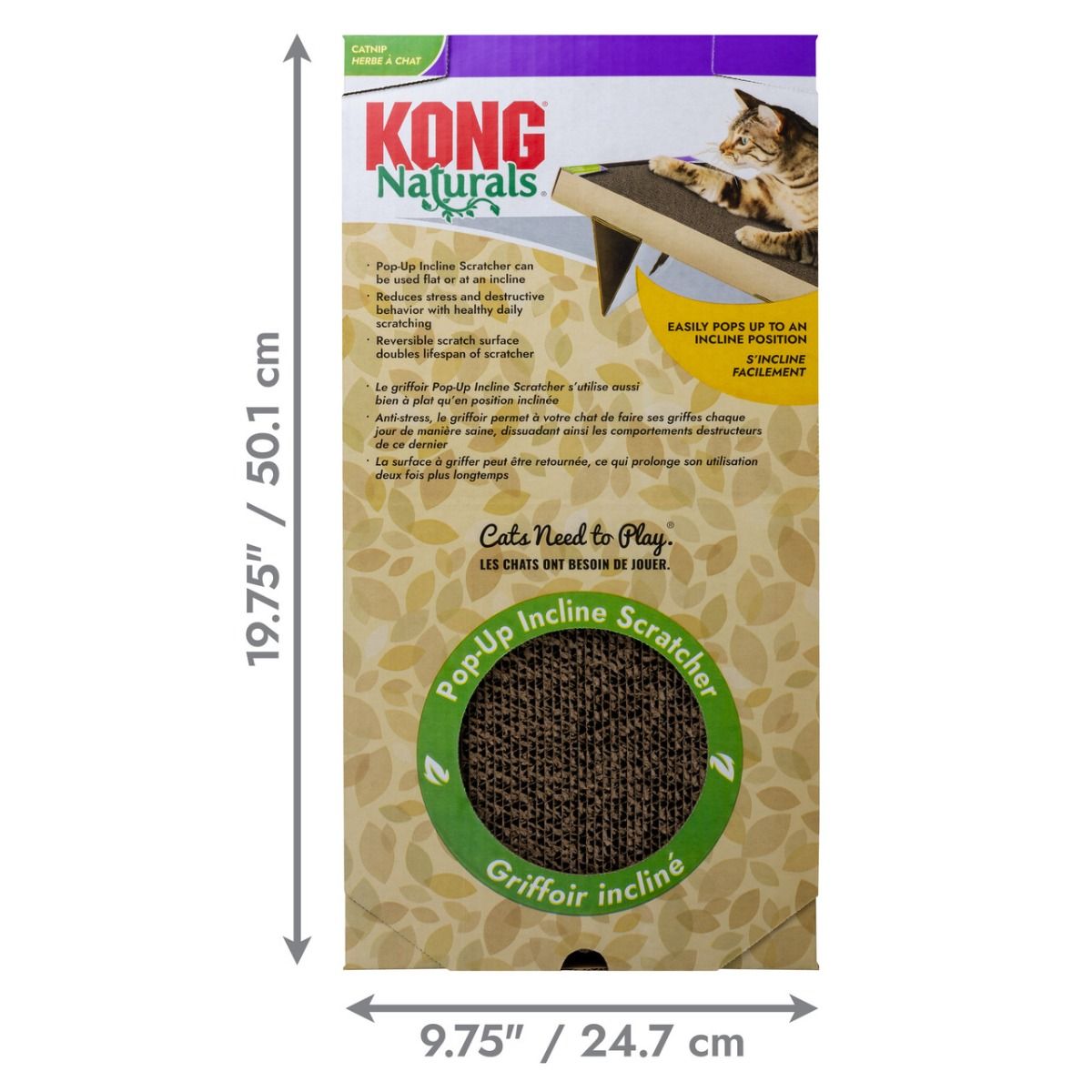 Kong Naturals Pop-Up Incline Cat Scratcher