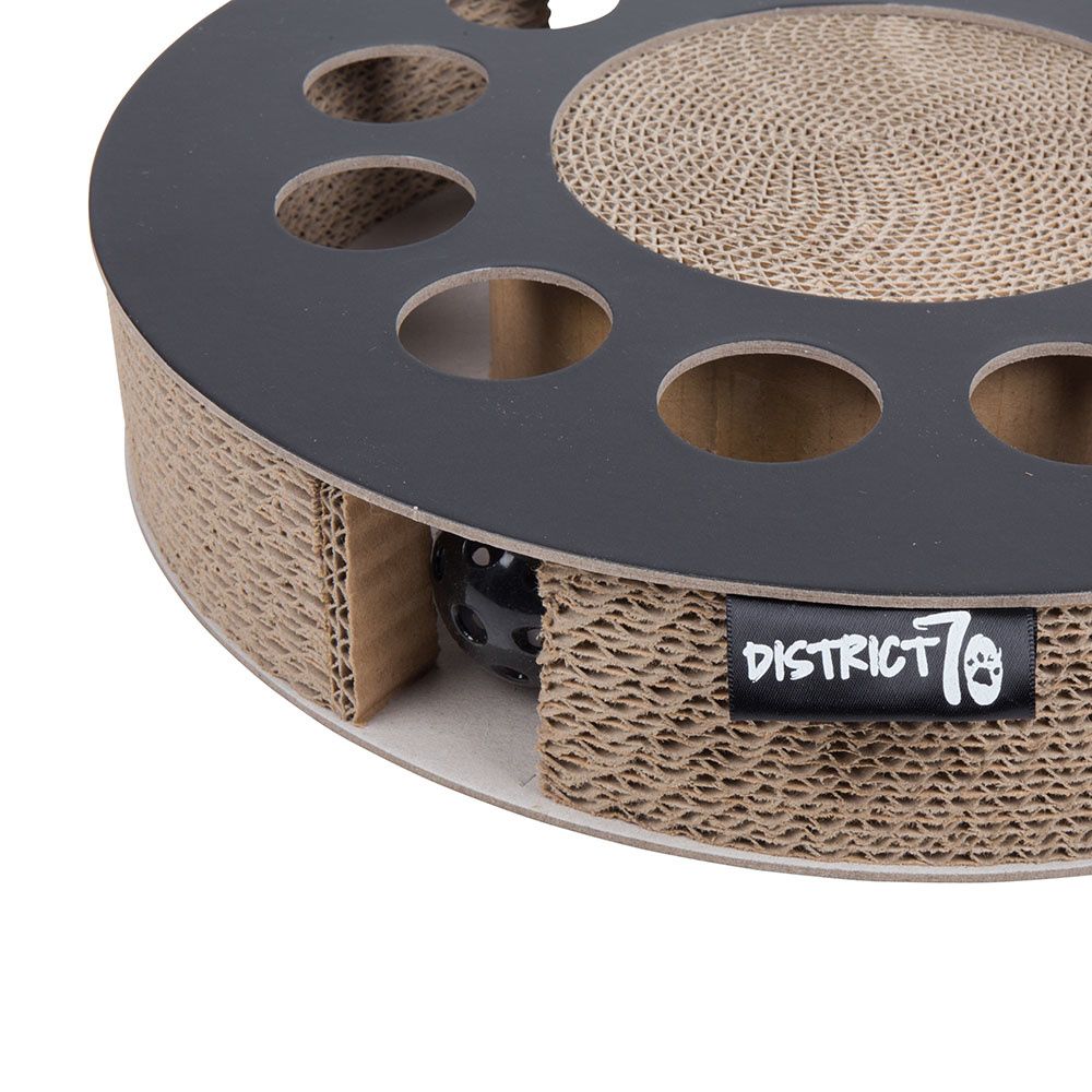 District 70 Whirl Cardboard Scratcher Cat Toy