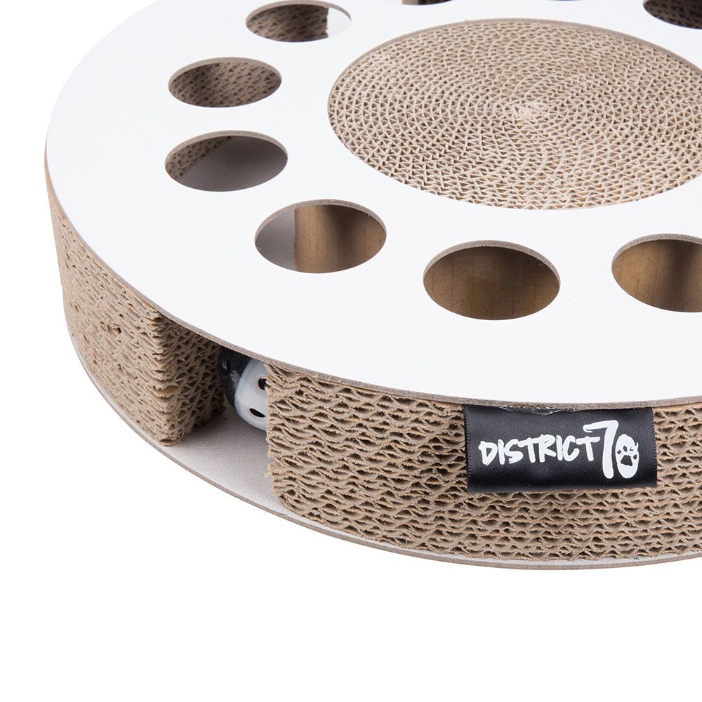 District 70 Whirl Cardboard Scratcher Cat Toy