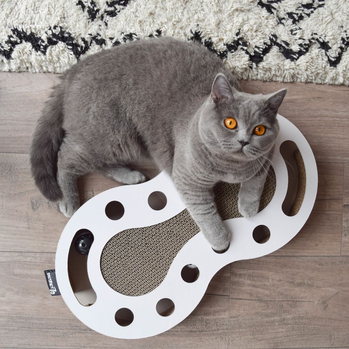 District 70 Snake Cardboard Scratcher Cat Toy