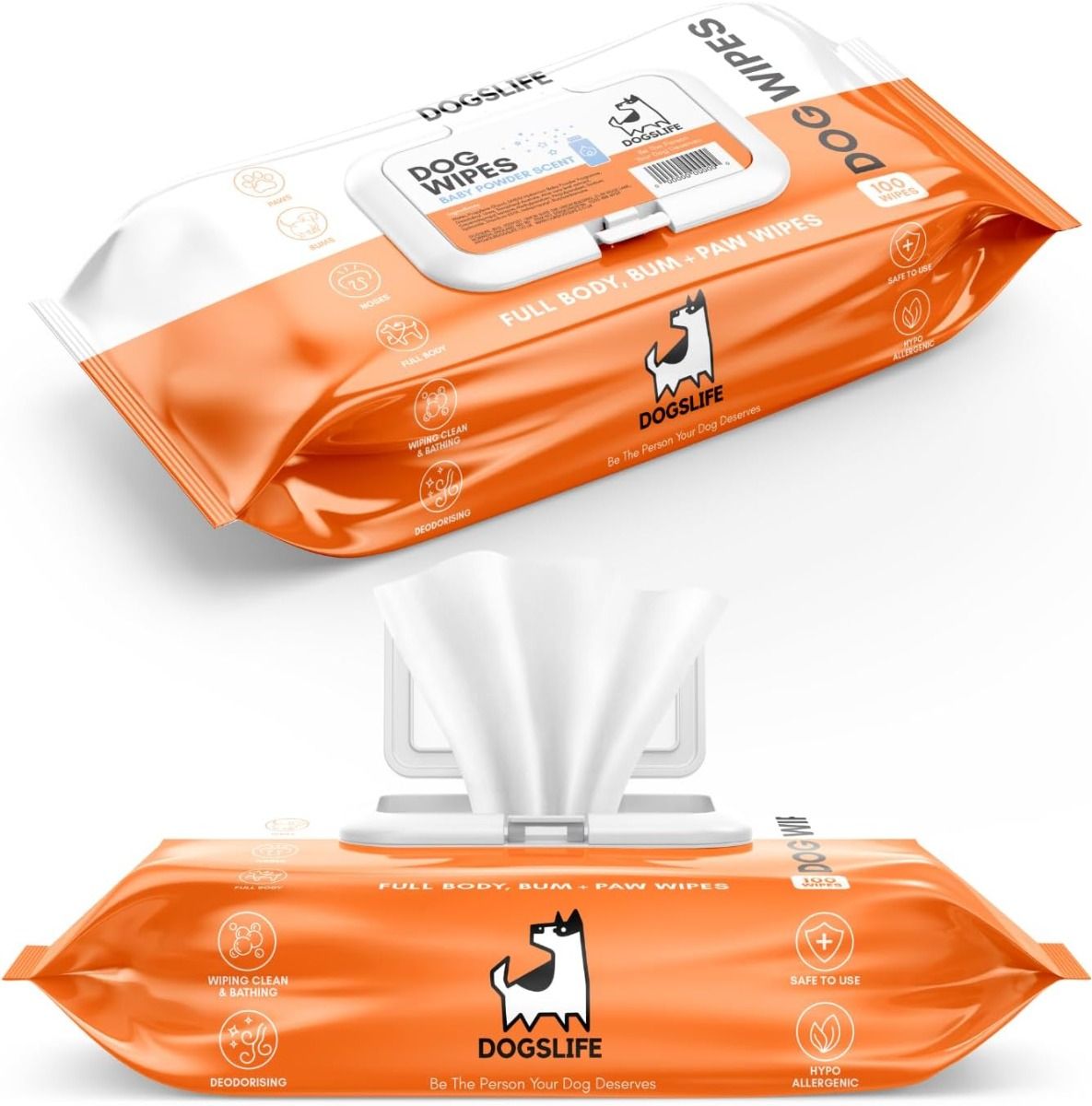DogsLife Scented Grooming Dog Wipes 100pcs