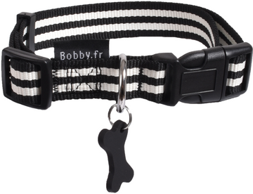 Bobby Collar Stripe Black XSmall
