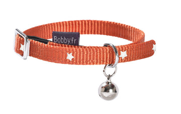 Bobby Midnight Cat Collar Orange
