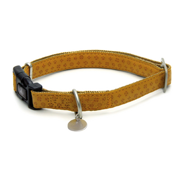 Bobby Mylord Leatherette Adjustable Dog Collar 20-30 x 1 cm, Beige