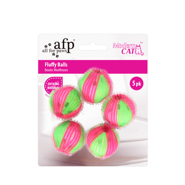 afp Modern Cat Fluffy Balls 5/pk