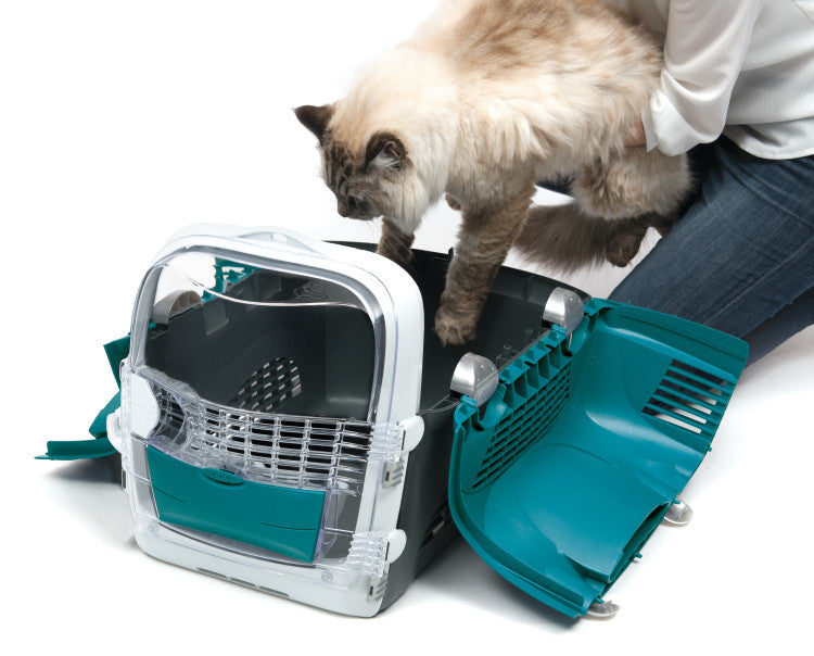 Cabrio Cat Carrier System Turquoise