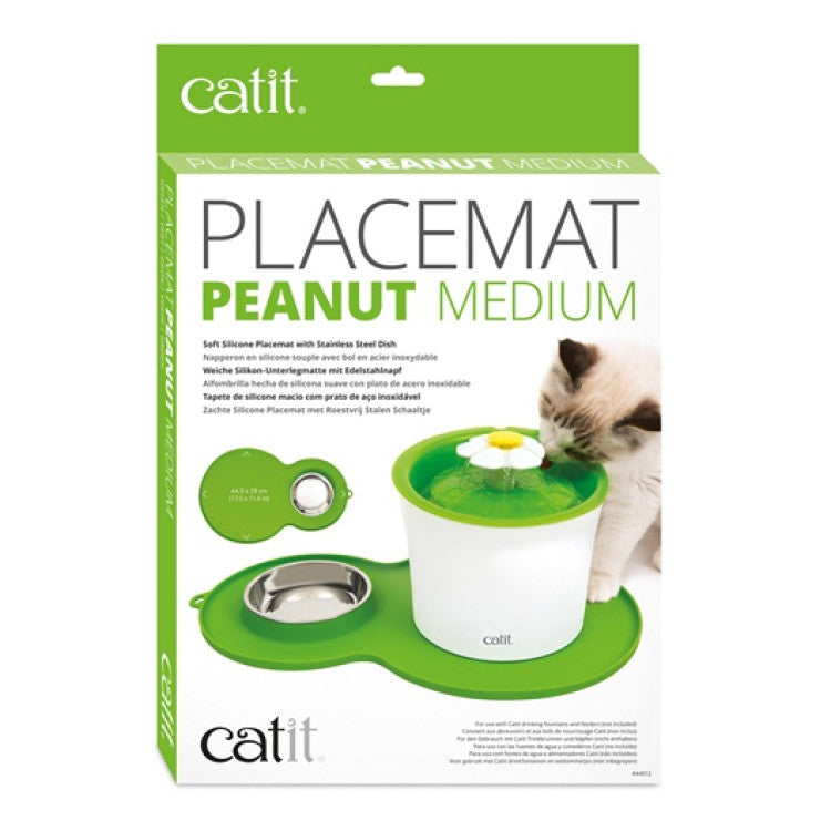Catit Peanut Placemat Medium, Green