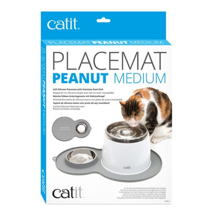 Catit Peanut Placemat Medium, Grey