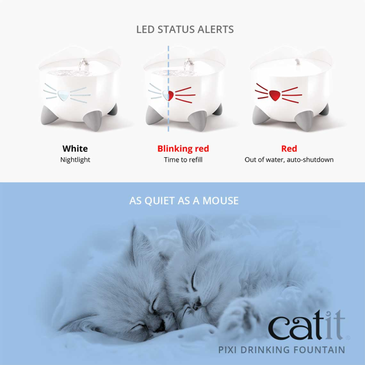 Catit Pixi Fountain White, 2.5 L