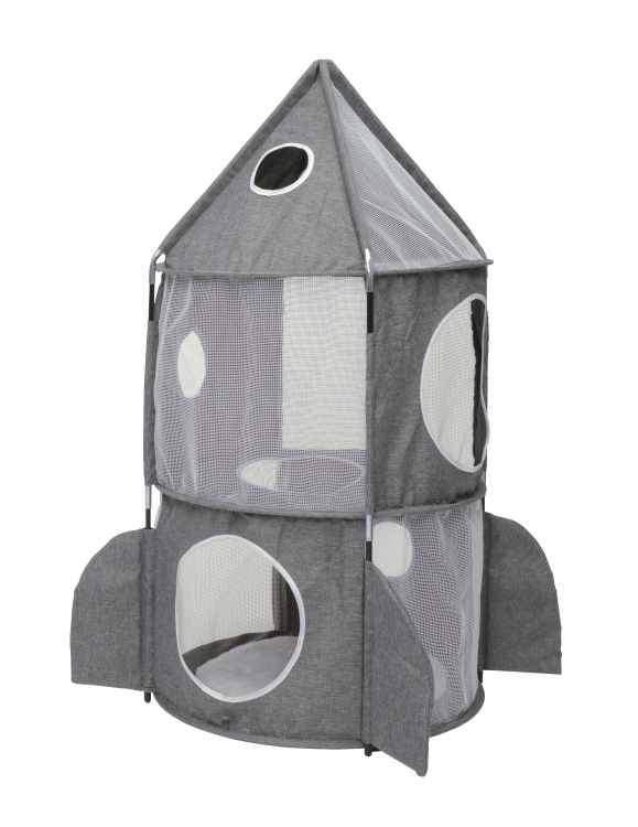 Catit Vesper Cat Tower Rocket Grey, 50x50x90 cm