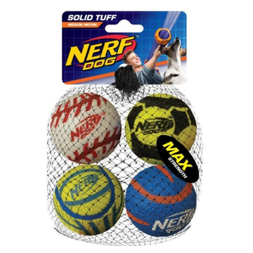 Solid Tuff Sports Balls Medium, 4/pk