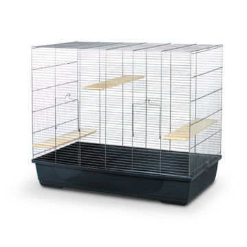 Jerry Large Rodent Cage Black & White 100 x 55 x 84 cm