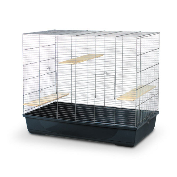 Jerry Large Rodent Cage Black & White 100 x 55 x 84 cm