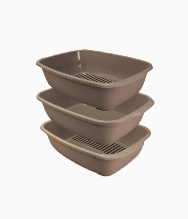 Miso Cat Litter Tray Mocha 54 x 38.5 x 16 cm