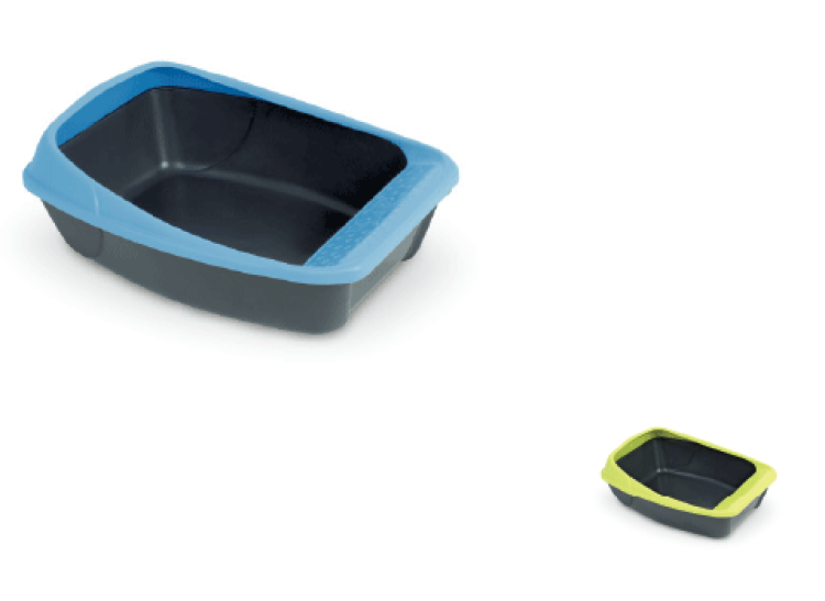 Virgo Cat Litter Tray Mix Colors, 6/pk, 52 x 39 x 20 cm