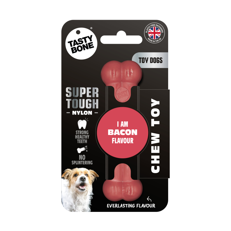 TastyBone Nylon Toy Dog, Bacon Flavor