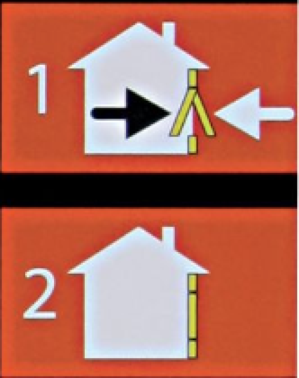 Cat-flap for Wooden Door, 2 Position Brown