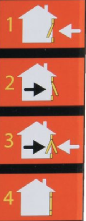 Cat-flap for Wooden Door, 4 Position Brown