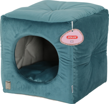 Chambord Chesterfield Cube Peacock Green, 35 cm