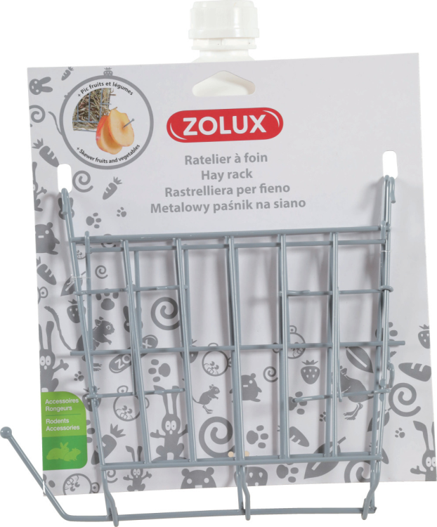 Metal Hay Rack Grey