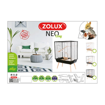 Neo Cosy Large Rodent Cage Grey