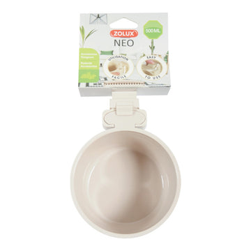 Neo Rodent Cage Plastic Feeder Beige, 500 ml