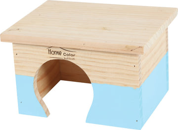Rectangular Home Color Wooden House Blue, Small