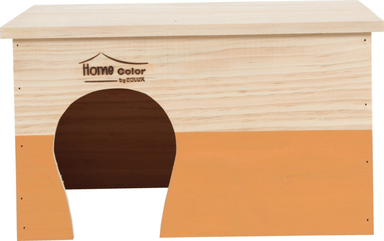 Rectangular Home Color Wooden House Orange, Xlarge